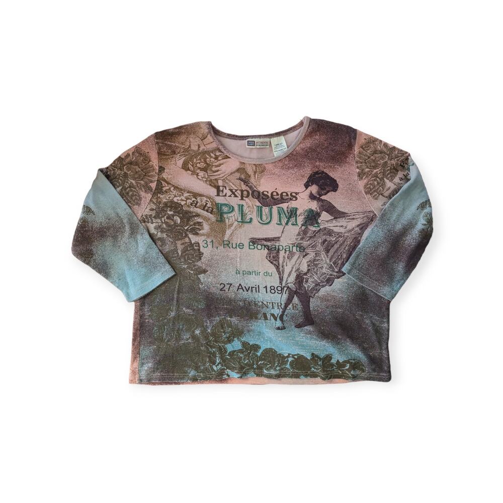 Y2K Euro Nostalgic Collage T-Shirt